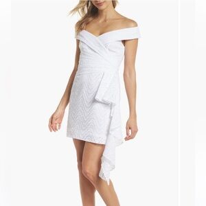 Fame and Partners white mini dress